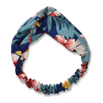 Bohemian Retro Print Turban Hairband Cross Turban for Girl Ladies Headband Hair Accessories daiiibabyyy